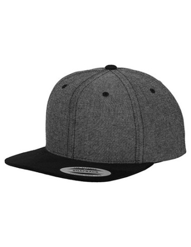 F-6089CH-Chambray-Suede Snapback